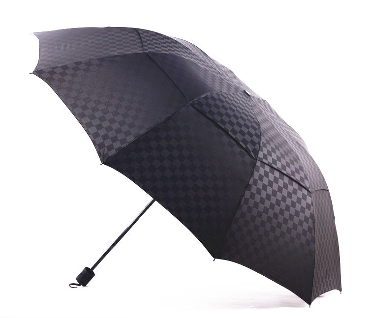 New Double Layer Embossing Hand Opening And Closing, Increasing 27 Inch 10 Bone Steel Umbrella Umbrella Umbrella